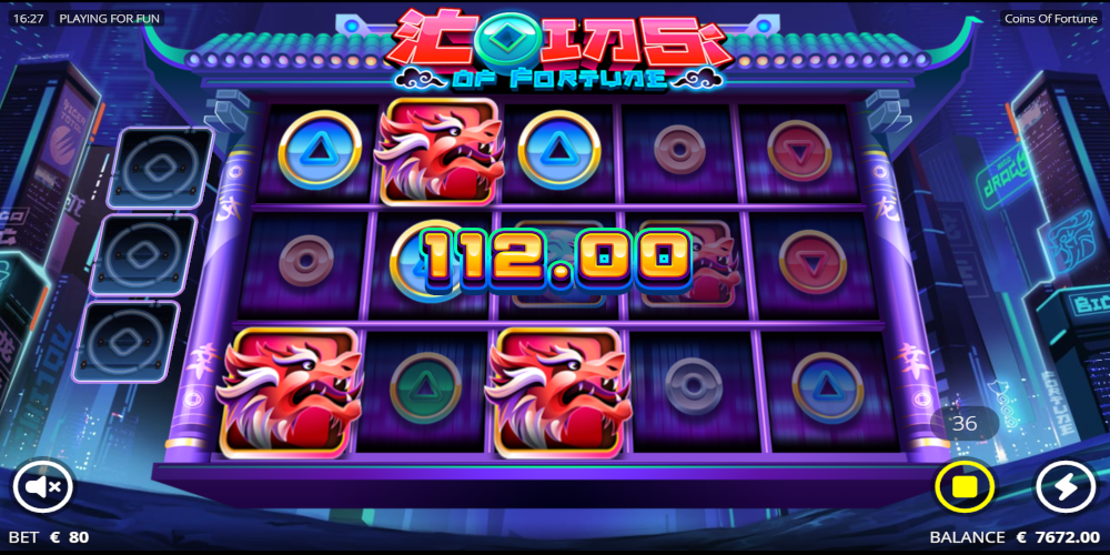 Coins of Fortune slot game Gameplay