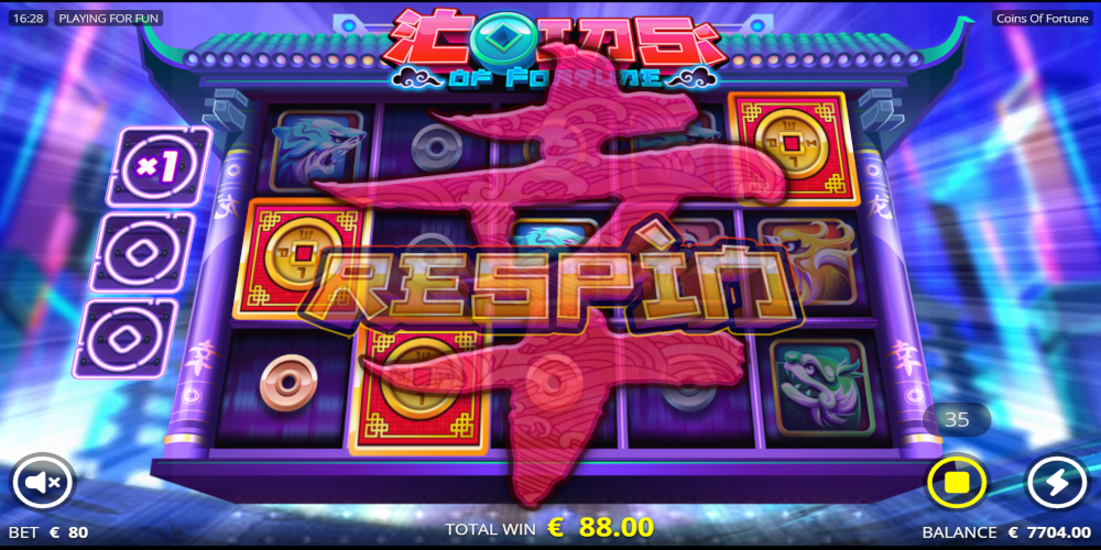 Coins of Fortune slot game Respin