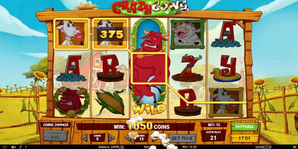 Crazy Cows slot game Wild
