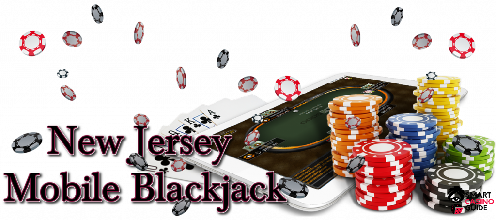 New Jersey Mobile Blackjack, casino chips, tablet, cards