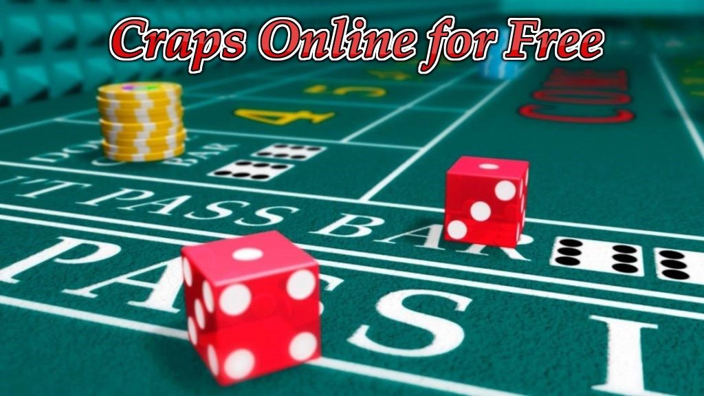 craps online for free - table with dice, chips