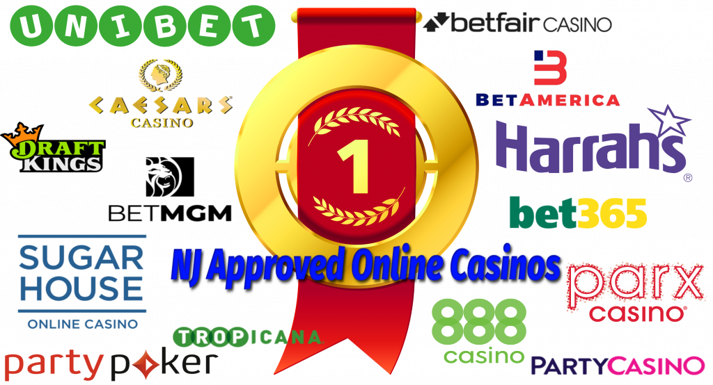 text - nj approved online casinos with casino logos