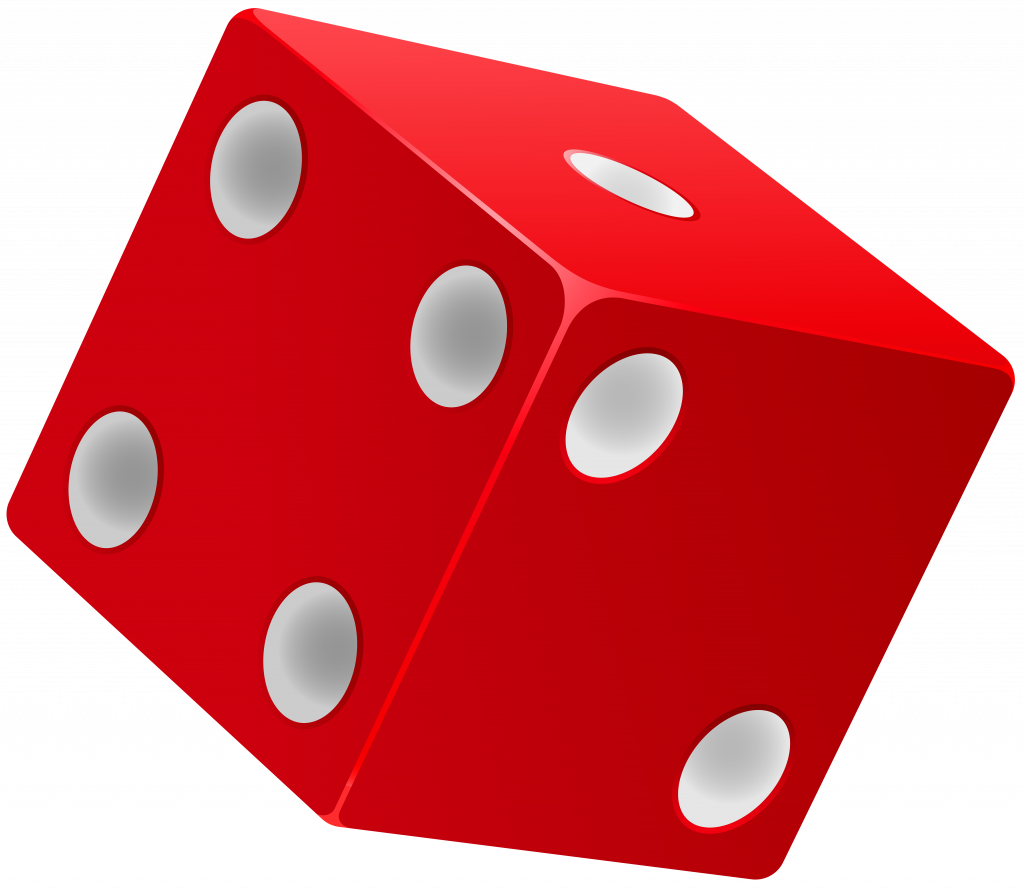 one dice red