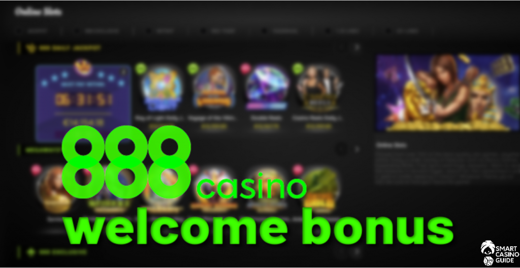 888 casino welcome bonus - blur background with 888 casino games