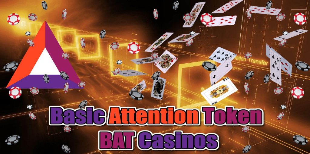 mini logo, cards, chips, Basic Attention Token BAT Casinos