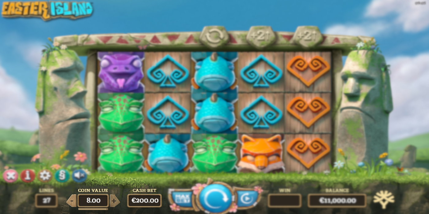 The highest bet limit has an Easter Island slot by Yggdrasil