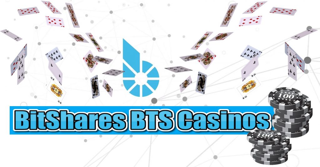casino chips, cards, BTS logo, bitshares BTS casinos