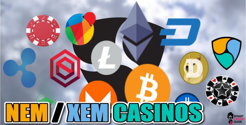nem xem casinos - different crypto logos, poker chips