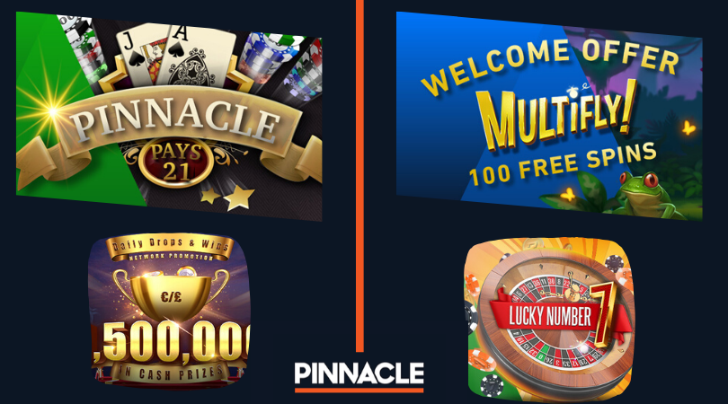 pinnacle casino bonus code - pinnacle pays 21 daily drops and wins lucky number 7 welcome offer multifly free spins