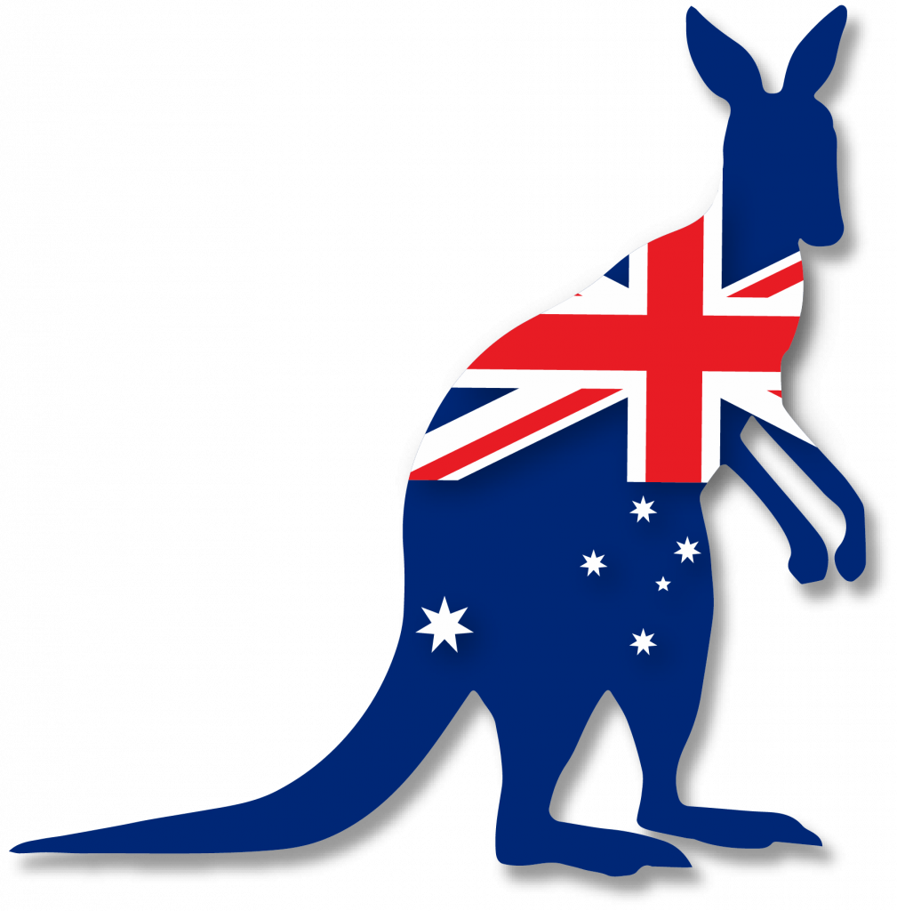 AU flag kangaroo