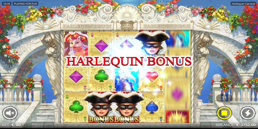 Harlequin Carnival casino slot game Bonus Harlequin Carnival casino slot game Bonus