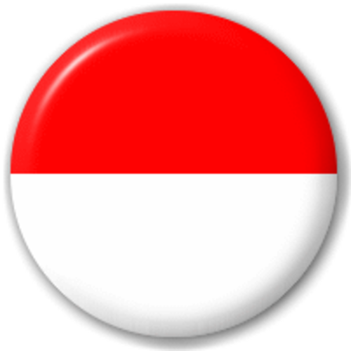 Indonesia flag round