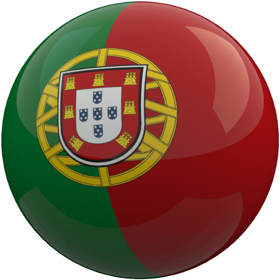 Portugal flag round