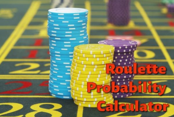 Roulette table with chips