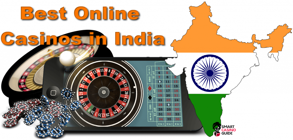 best online casinos in India - flag, roulette on mobile
