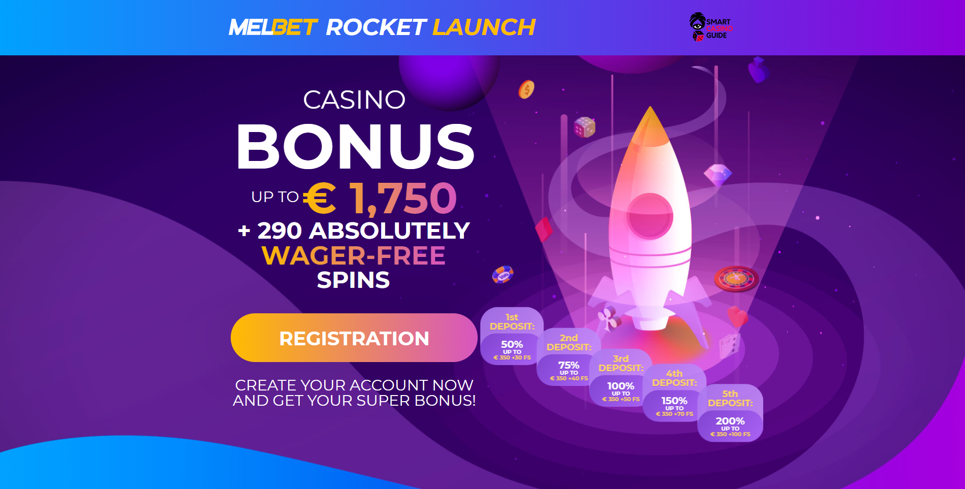 melbet casino bonus rocker launch 1750€ + 290 free spins smartcasinoguide - melbet promo code melbet bonus code melbet free spins - melbet casino no deposit bonus