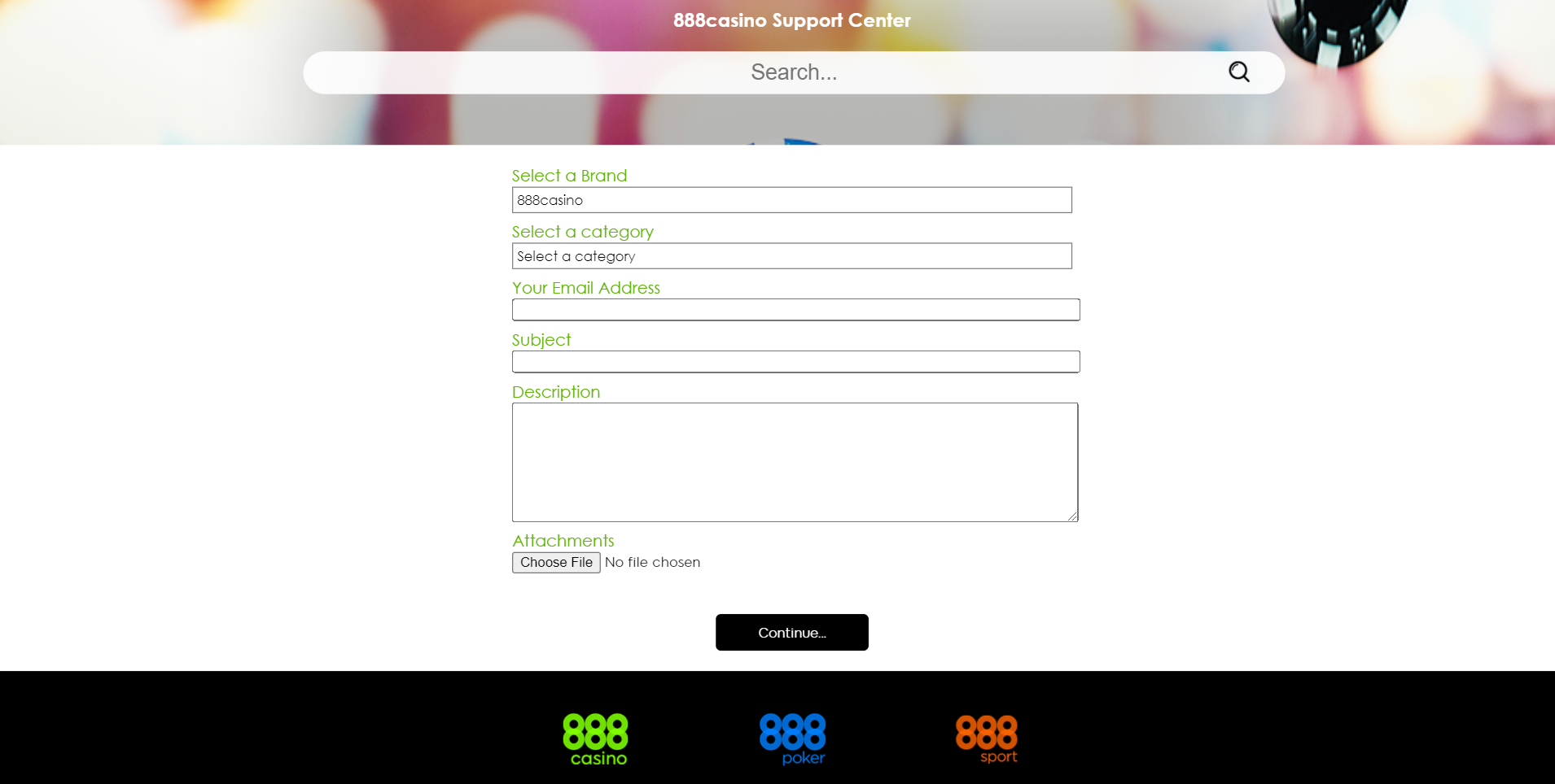 888 email support centre