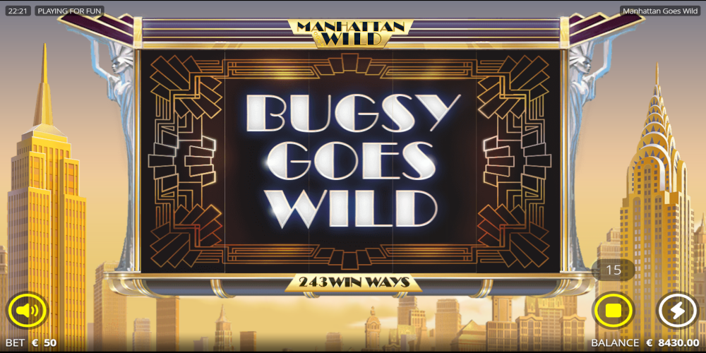 Manhattan Goes Wild slot game Bugsy Goes Wild