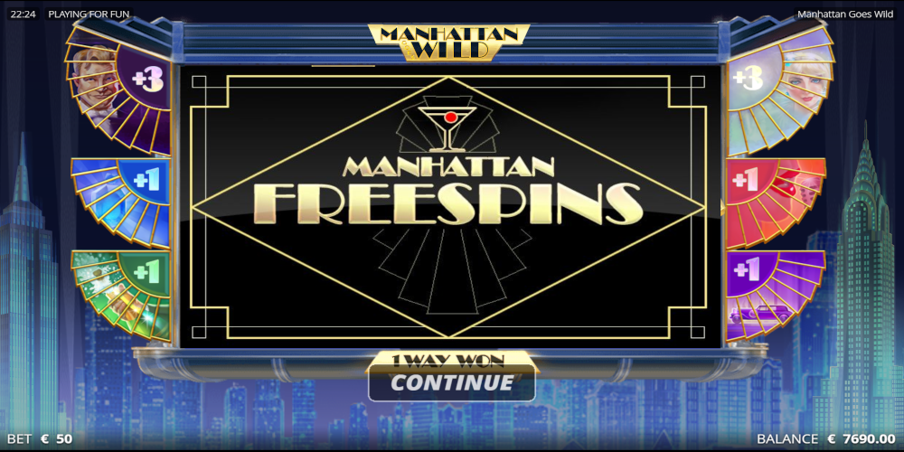 Manhattan Goes Wild slot game Free Spin