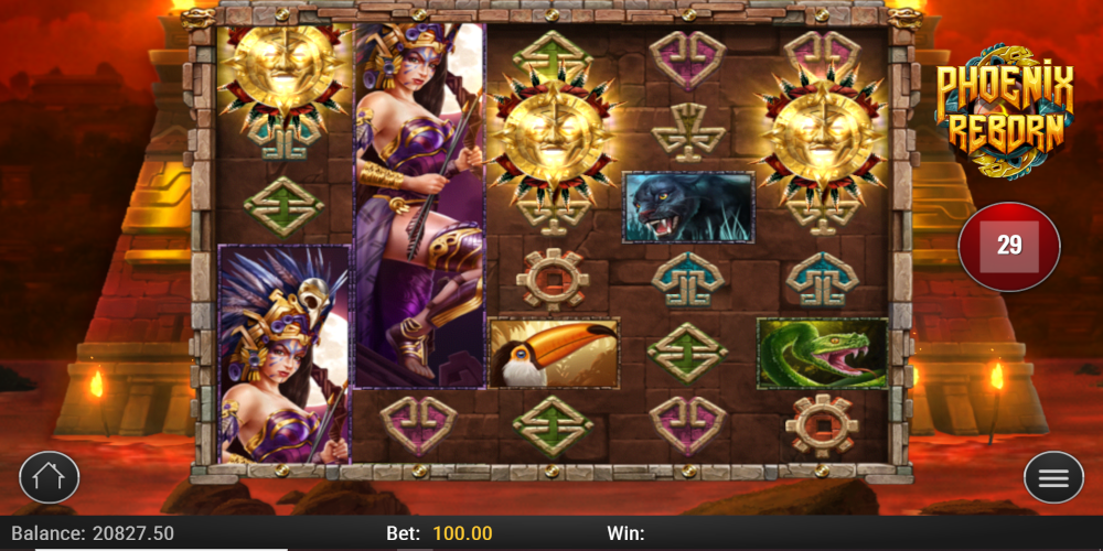 Phoenix Reborn casino slot game Scatter