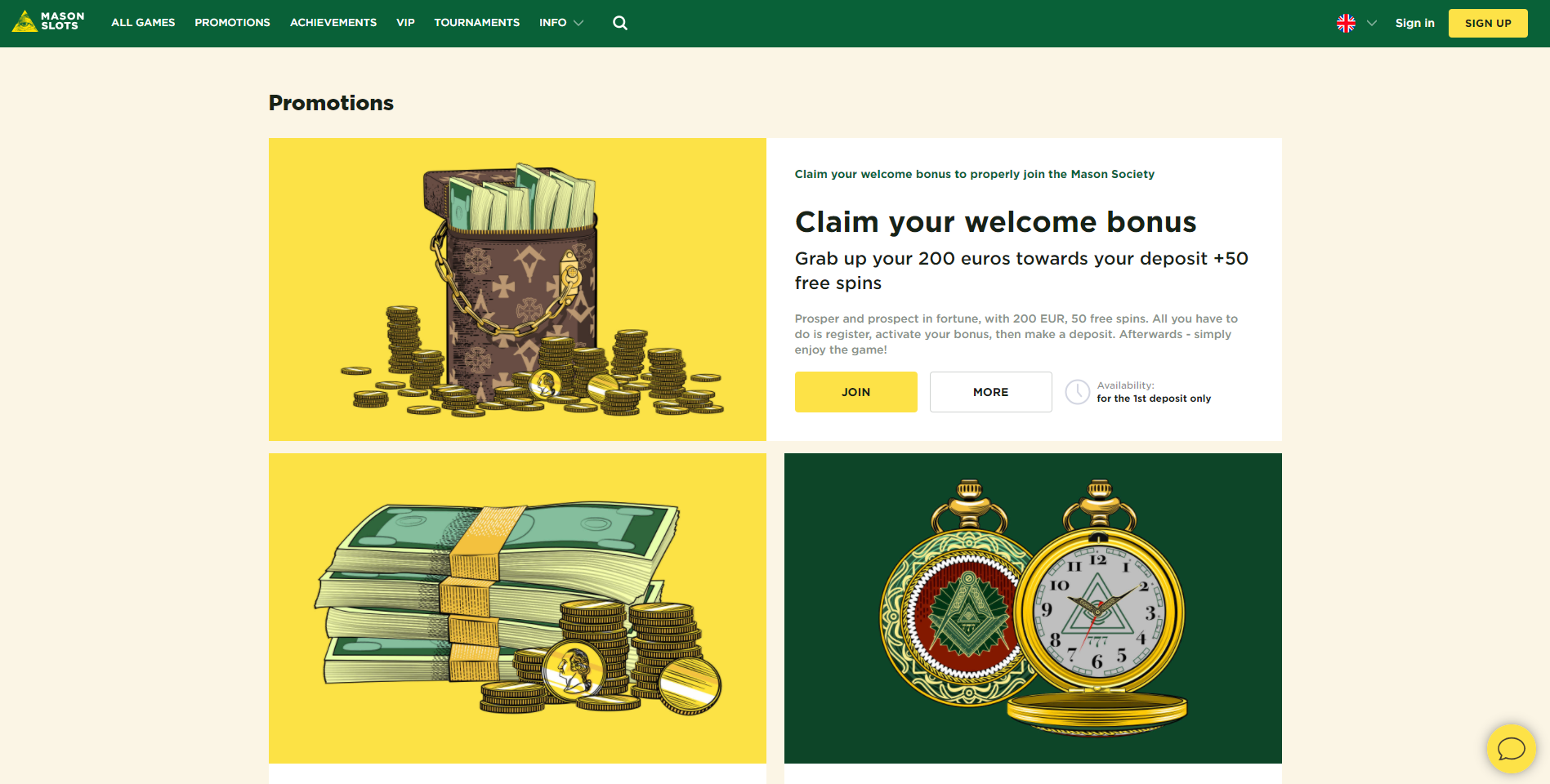 mason slots casino bonus code no deposit bonus 100% up to 200€ 50 free spins