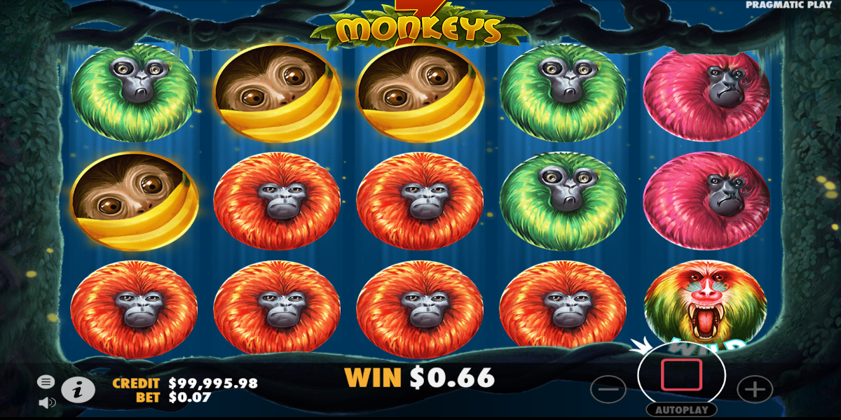 7 Monkeys slot game Three Scatters symbols give you Free Spins 7 Monkeys slot game Three Scatters symbols give you Free Spins