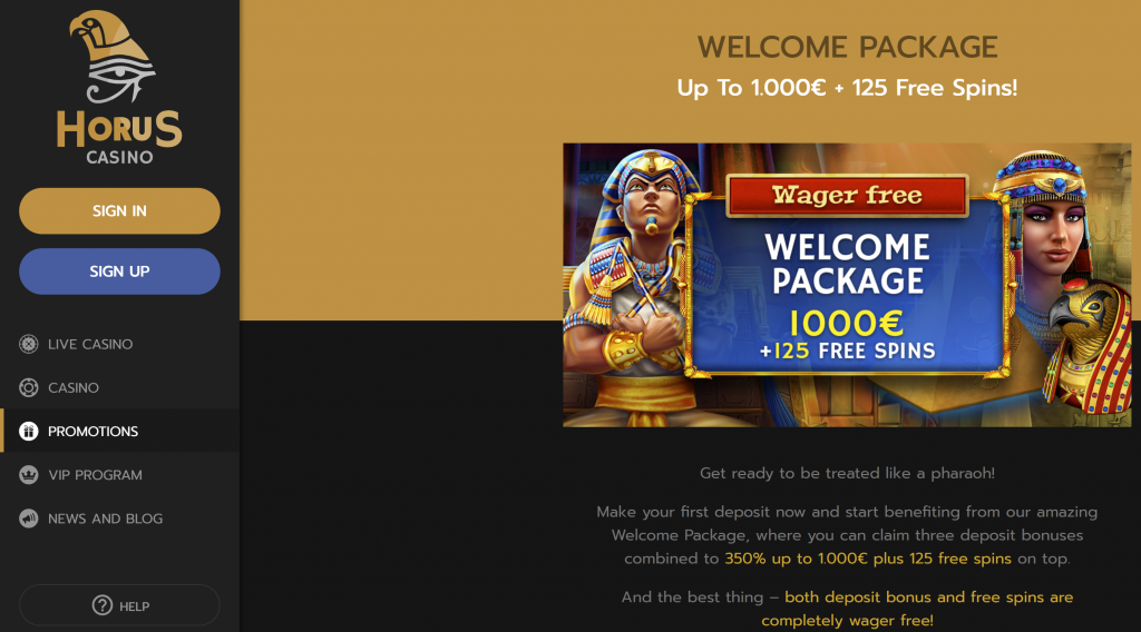 Horus casino best 1st deposit casino bonus