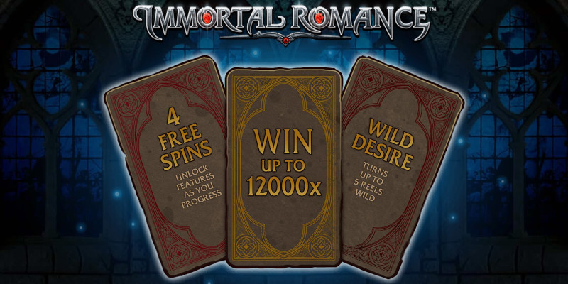 Microgaming Immortal Romance slot game has 243 paylines