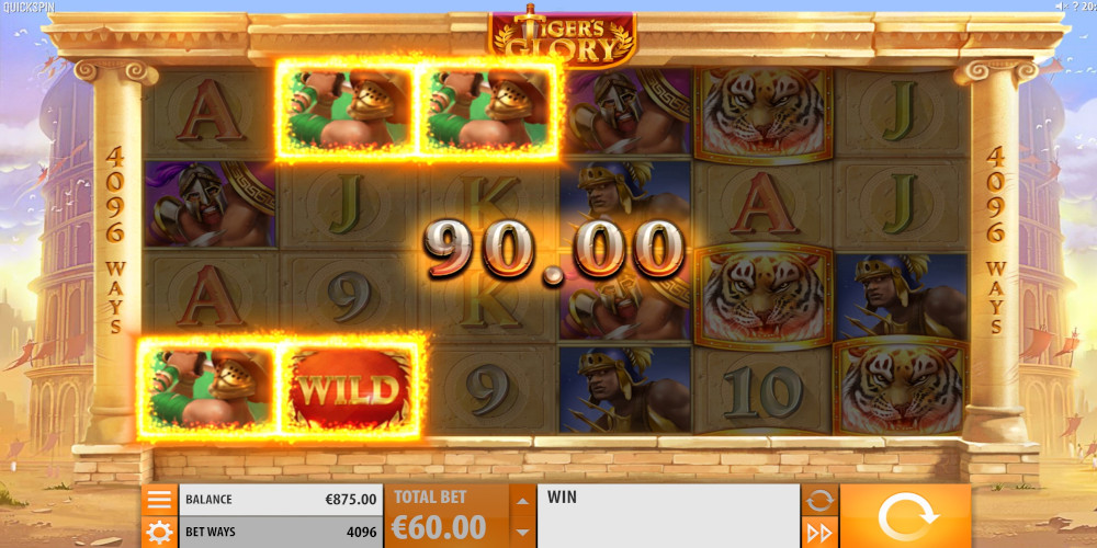 Tiger's Glory online slot machine Wild Symbol