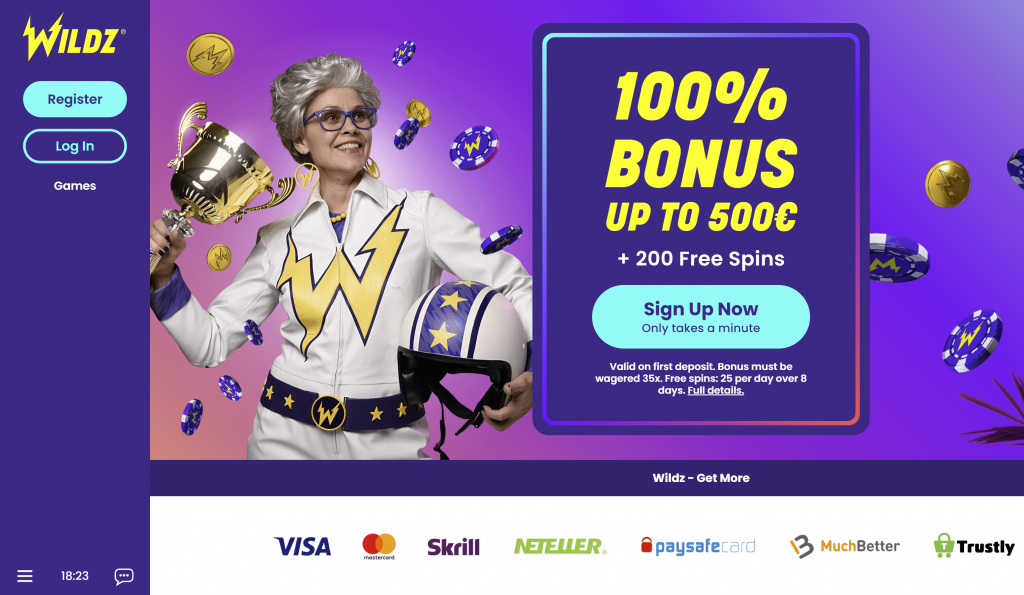 Wildz casino bonus