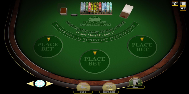 Double Exposure - One of Habanero online BlackJack game