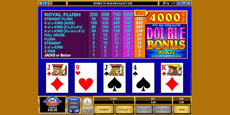 Video Poker game by Habanero - Double-Double Bonus Poker