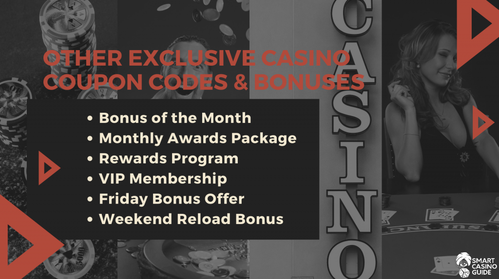 List of Other Exclusive Casino Coupon Codes & Bonuses