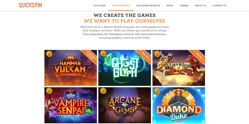 Try free Quickspin slots games Portfolio