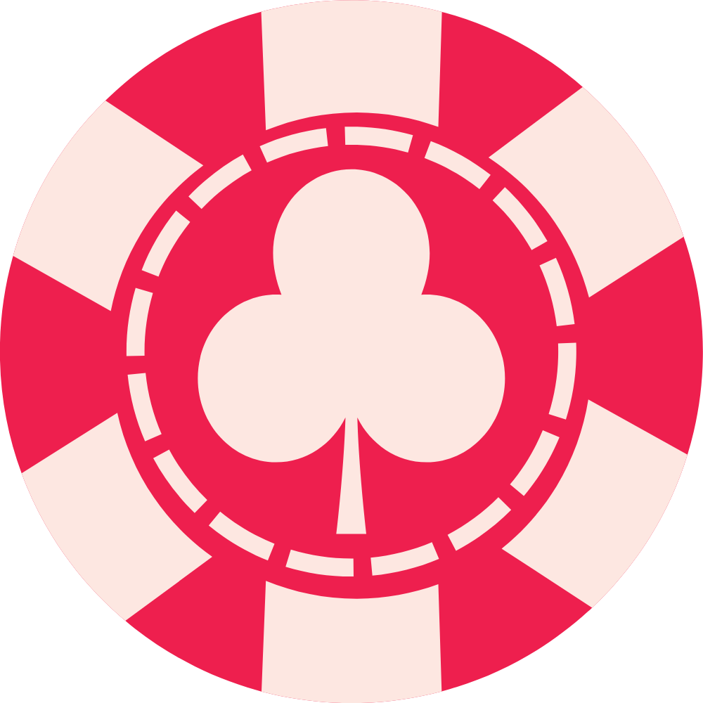 Red & White Poker Chip