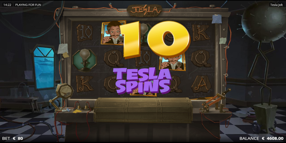 Tesla Jolt slot game Free Spins