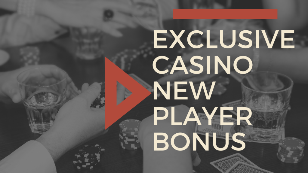 Exclusive Casino New Player Bonus - Many Hands, Poker Chips, Cards & Drinks