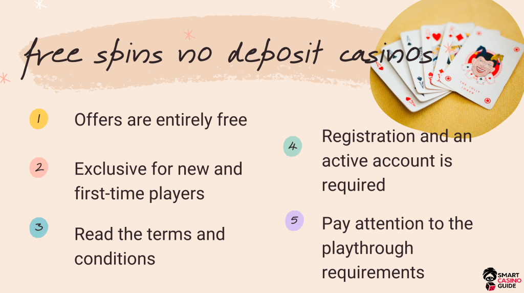 Free Spins No Deposit Casinos Tips - Casino Cards