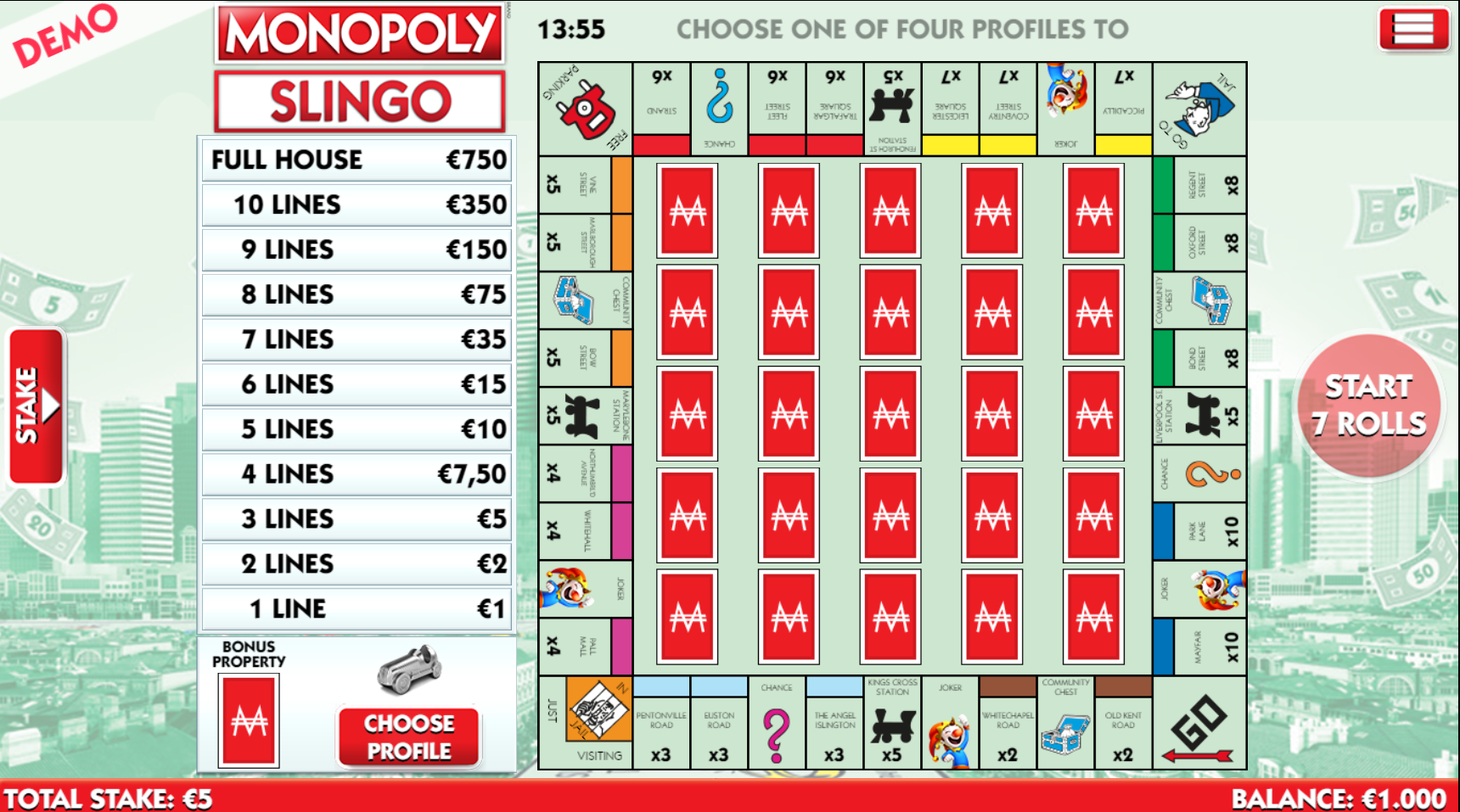 monopoly slingo