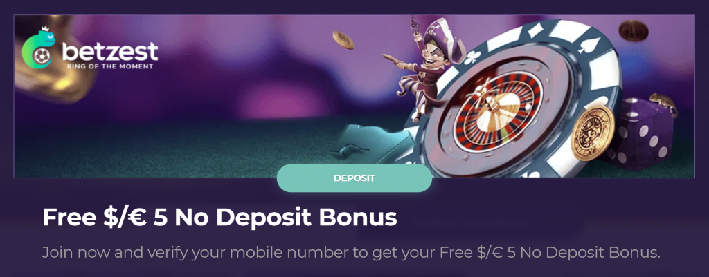No Deposit Bonus German in Betzest Casino