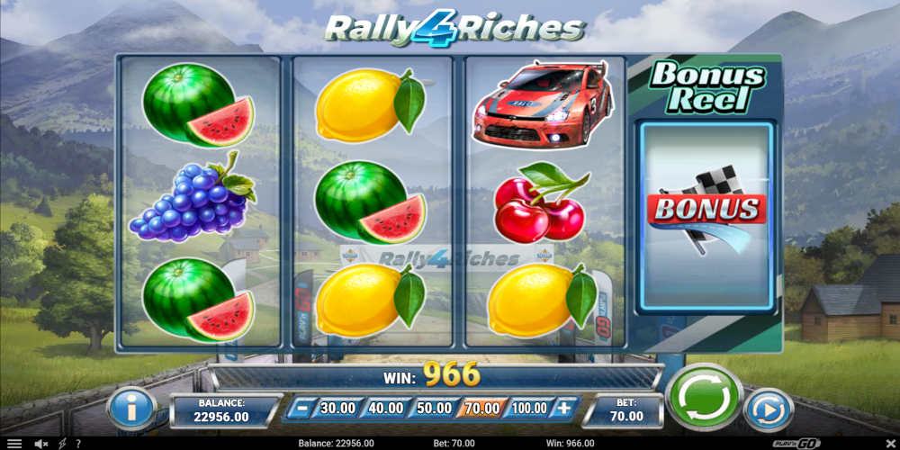 Rally 4 riches slot game Bonus