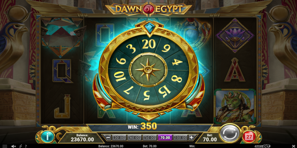 Dawn of Egypt slot game Wheel of the Gods