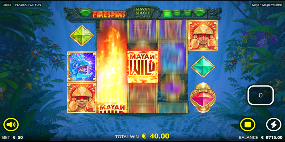 Mayan Magic Wildfire slot game Gameplay
