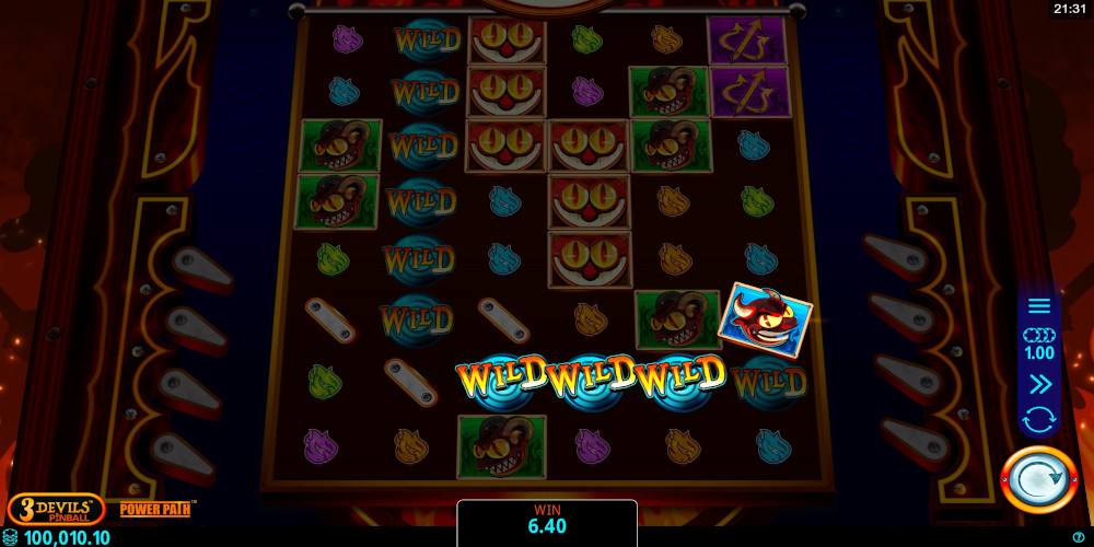 3 Devils Pinball slot game Wild Win 3 Devils Pinball slot game Wild Win