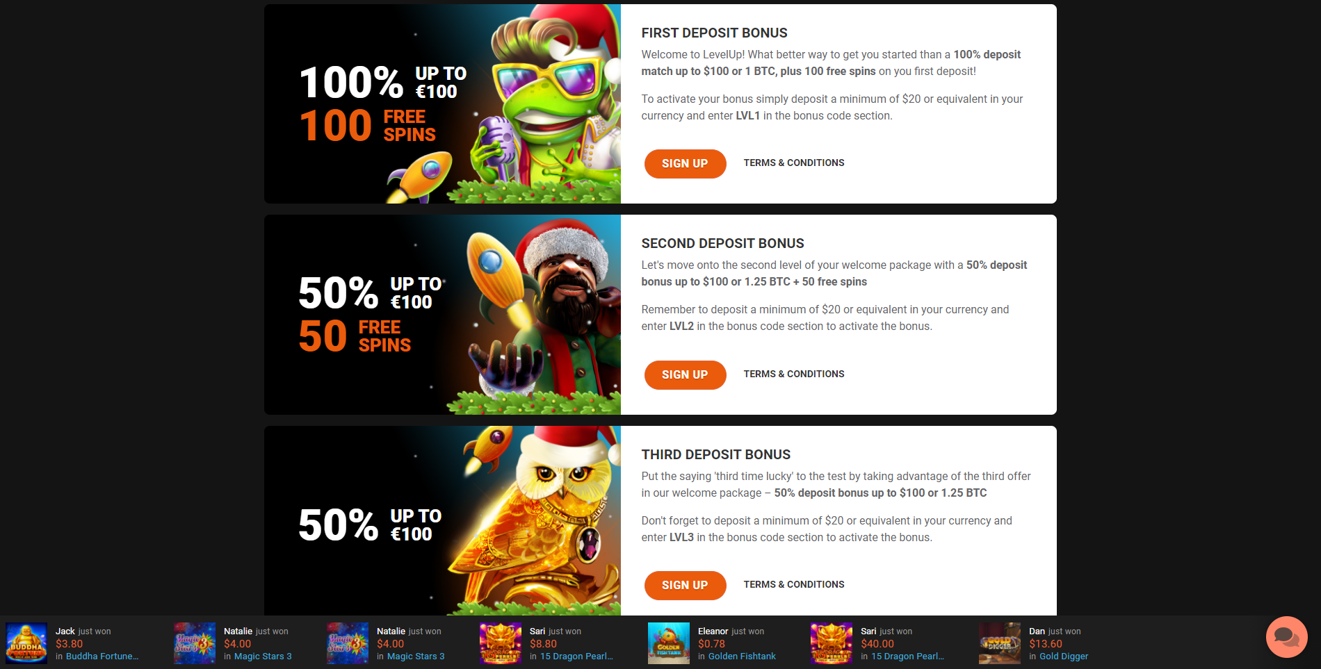 levelup casino bonus level up casino bonus code free spins levelup casino no deposit bonus