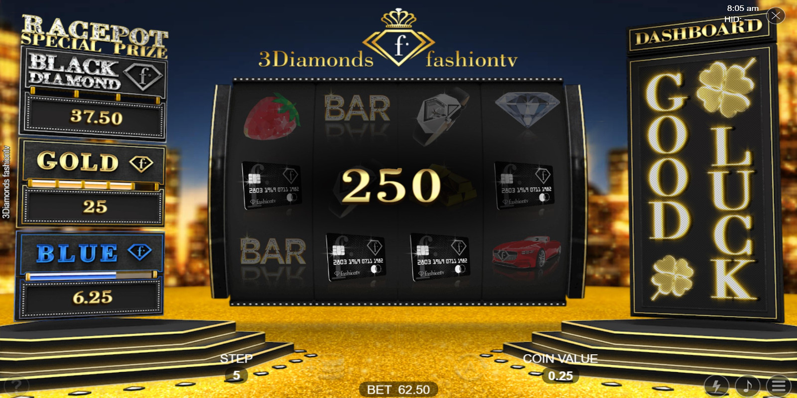 3Diamonds FashionTV is new online casino game by Espresso Games