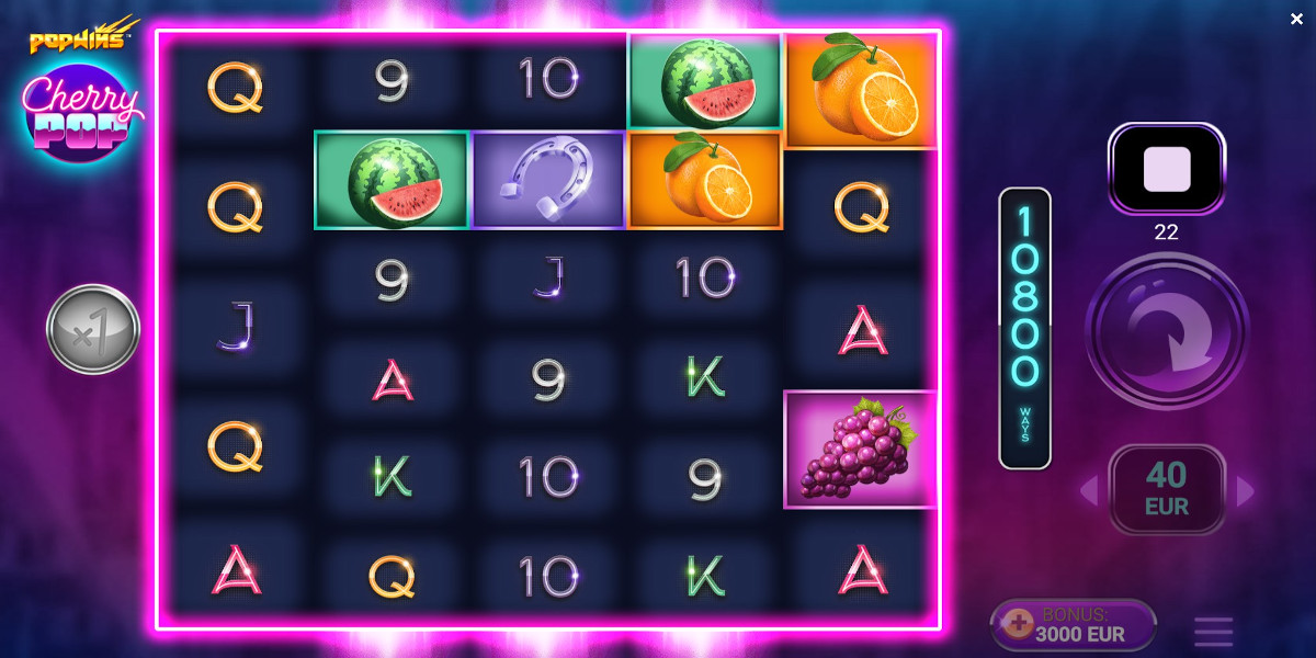 CherryPOP free DEMO slot game lets you find out features