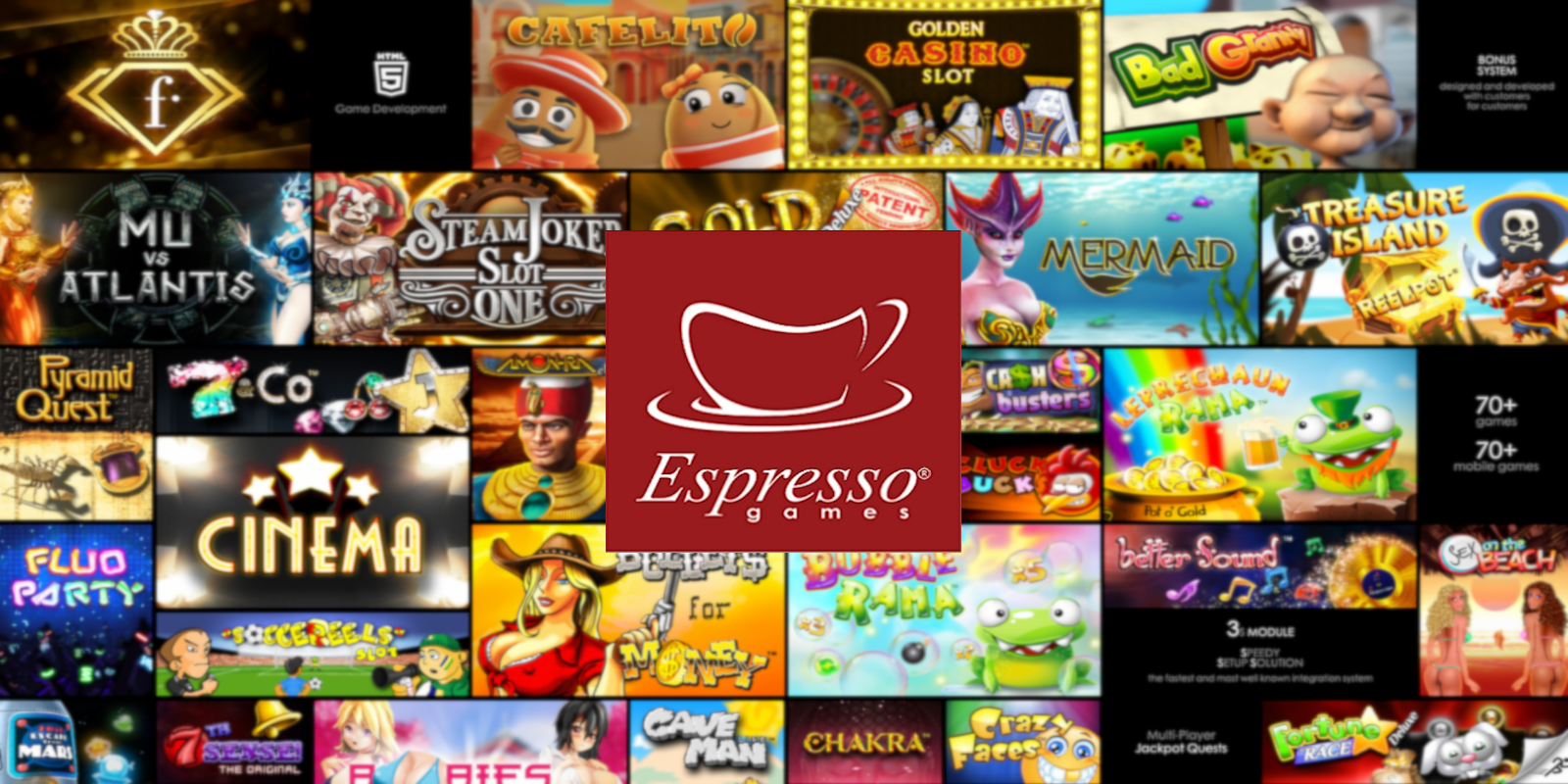 Espresso Games has 47 slots and they are fun to play