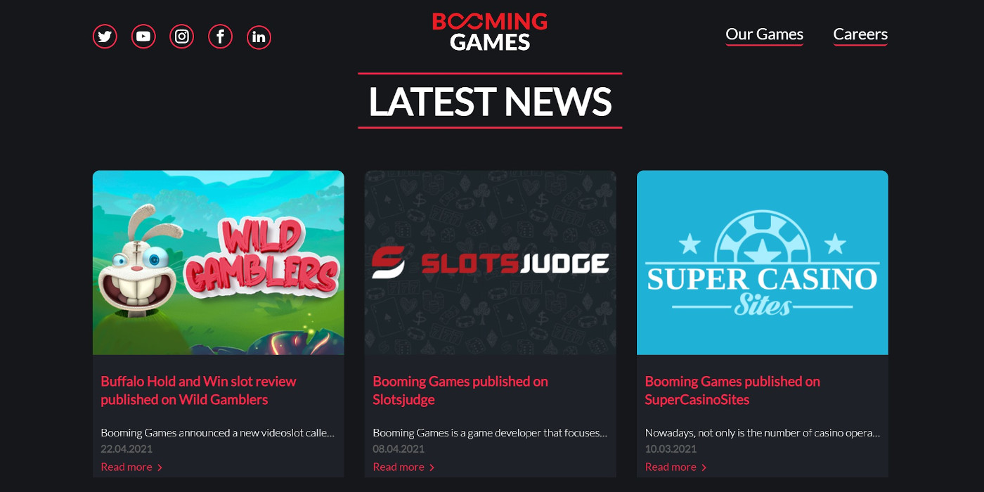 Latest News and Booming Games careers opportunities in the Booming-Games.com Latest News and Booming Games careers opportunities in the Booming-Games.com