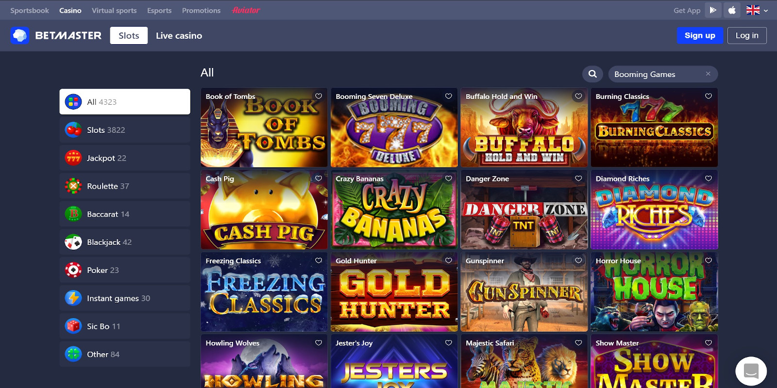 Get Booming Games slots spins gratis! The best casino to gamble is BetMaster.io